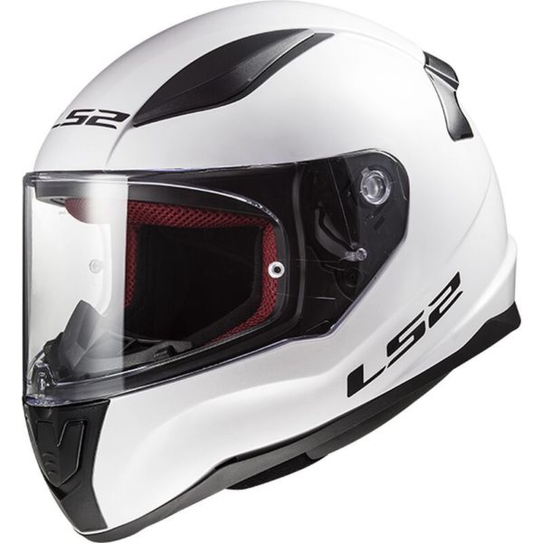 CASCO LS2 FF353 RAPID MINI SINGLE MONO GLOSS WHITE