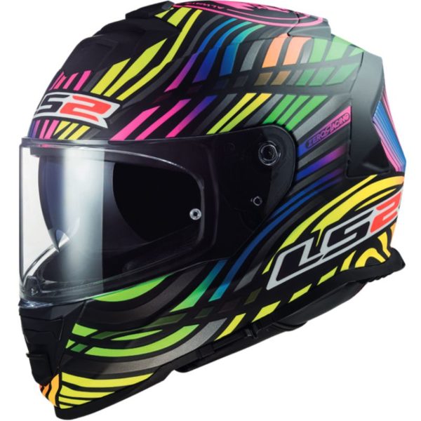 CASCO LS2 FF800 STORM II POWER MATT BLACK RAINBOW-06