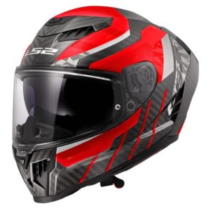 CASCO LS2 FF807 DRAGON TRAX RED