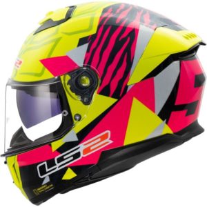 CASCO LS2 FF808 STREAM II TIGER H-V YELLOW PINK-06