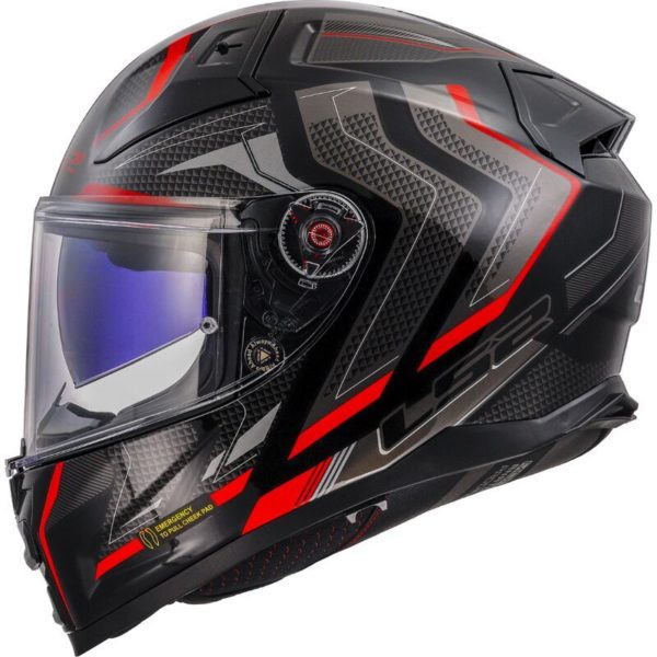 CASCO LS2 FF811 VECTOR II ALIZER BLACK RED-06