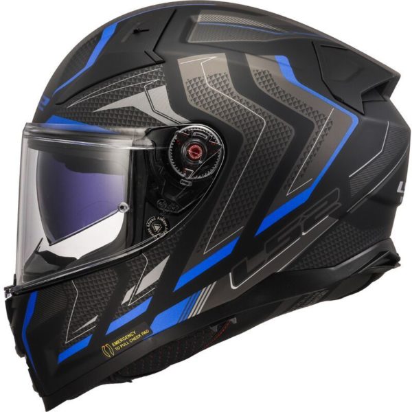 CASCO LS2 FF811 VECTOR II ALIZER M.BLACK BLUE-06