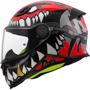 CASCO LS2 FF812 KID PUNK GREY RED