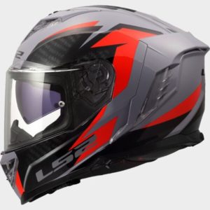 CASCO LS2 FF818 STORM III DYNAMO GREY RED