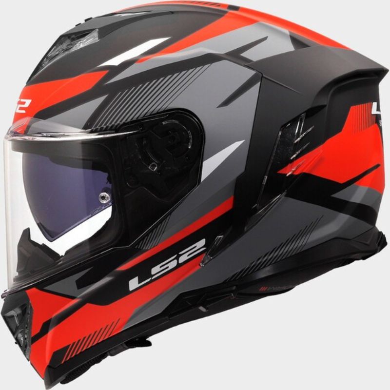 CASCO LS2 FF818 STORM III KOMAI BLACK RED