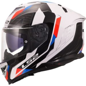 CASCO LS2 FF818 STORM III SPORTY WHITE BLUE RED