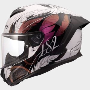 CASCO LS2 FF820 RAPID III BOHO WHITE BLACK PINK