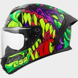 CASCO LS2 FF820 RAPID III LYCANT PURPLE GREEN