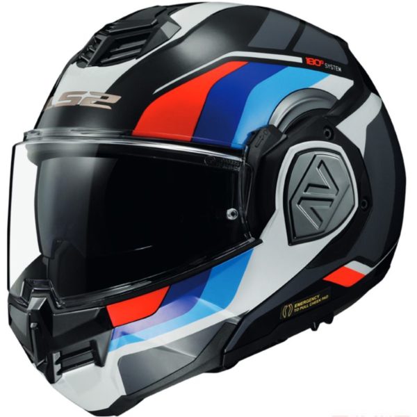 CASCO LS2 FF906 ADVANT SPORT GL.BLACK BLUE RED-06