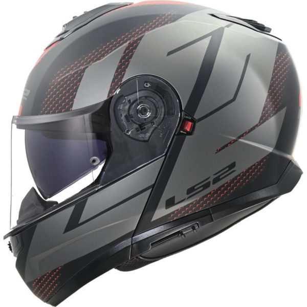 CASCO LS2 FF908 STROBE II CODE BLACK GREY-06