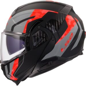 CASCO LS2 FF910 ADVANT II GLIDE BLACK GREY RED