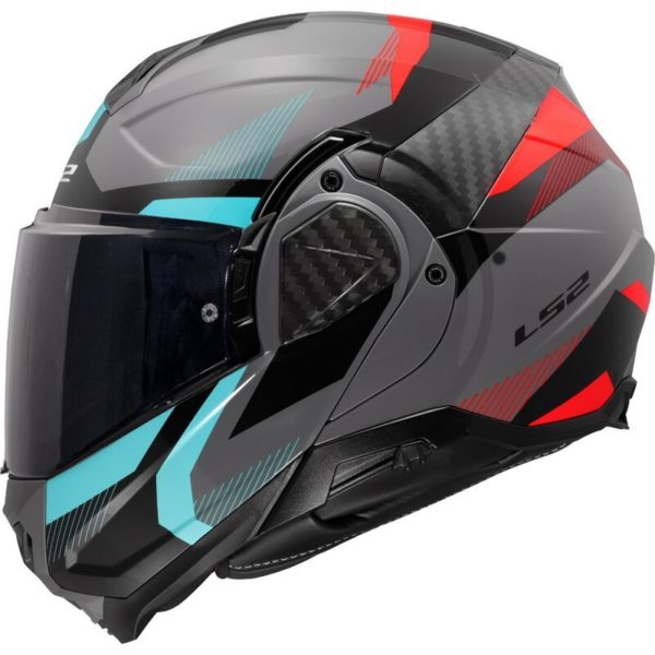 CASCO LS2 FF910 ADVANT II TRIPLE NARDO GREY BLUE RED