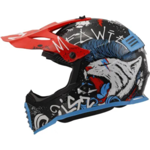 CASCO LS2 MX437 FAST II MINI STARMAW BLACK-06