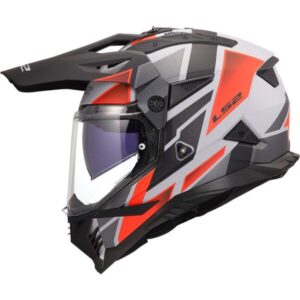 CASCO LS2 MX702 PIONEER II BLOCK GREY RED-06