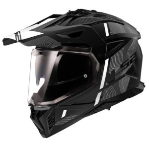 CASCO LS2 MX702 PIONEER II HILL MATT BLACK WHITE -06