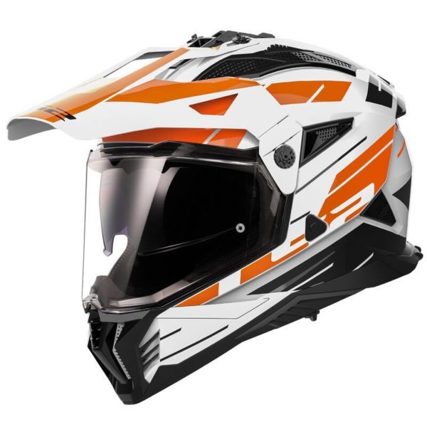 CASCO LS2 MX702 PIONEER II NAMIB WHITE ORANGE -06