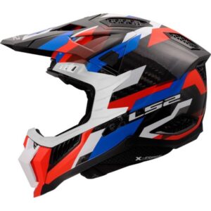 CASCO LS2 MX703 X-FORCE PHANTOM WHITE BLUE RED-06
