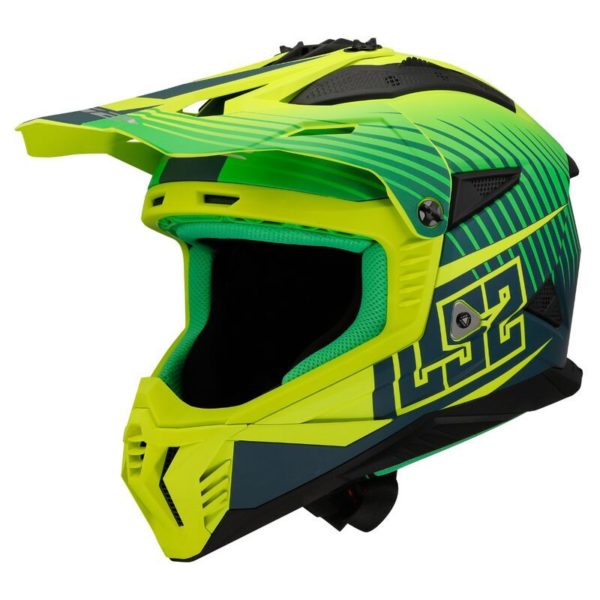 CASCO LS2 MX708 FAST II DUCK M.H-V GREEN H-V YELL.-06