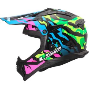 CASCO LS2 MX708 FAST II GROTESK BLUE PINK GREEN-06