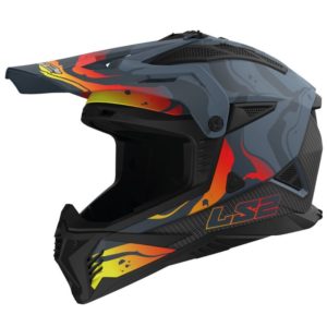 CASCO LS2 MX708 FAST II WASH MATT DARK GREY-06