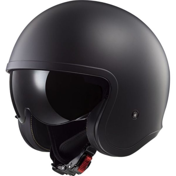 CASCO LS2 OF599 SPITFIRE II SOLID MATT BLACK-06