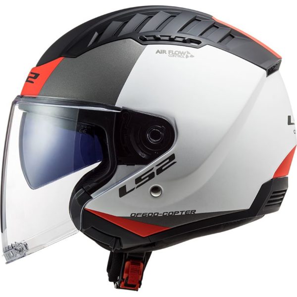 CASCO LS2 OF600 COPTER II URBANE M.WHITE RED-06