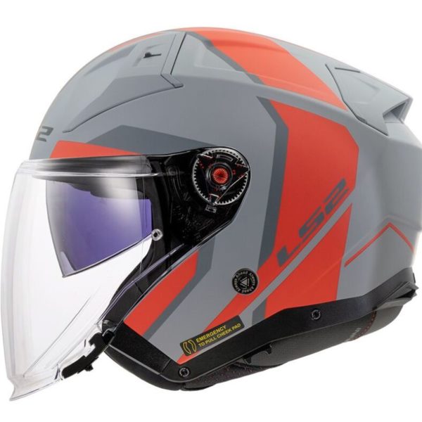 CASCO LS2 OF603 INFINITY II FOCUS GREY RED-06