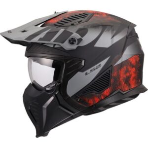 CASCO LS2 OF606 DRIFTER GAS GREY RED-06
