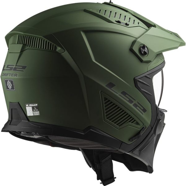 CASCO LS2 OF606 DRIFTER SOLID MATT MILITARY GREEN-06