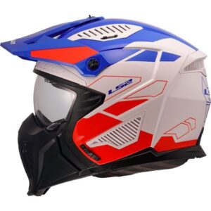 CASCO LS2 OF606 DRIFTER TREK WHITE BLUE RED-06