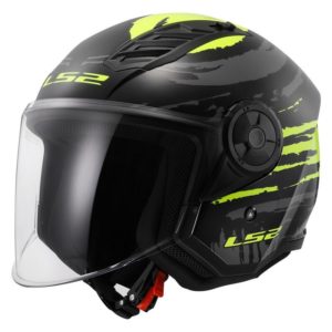 CASCO LS2 OF616 AIRFLOW II BRUSH BLACK H-V YELLOW-06