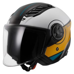 CASCO LS2 OF616 AIRFLOW II COVER WHITE BROWN-06