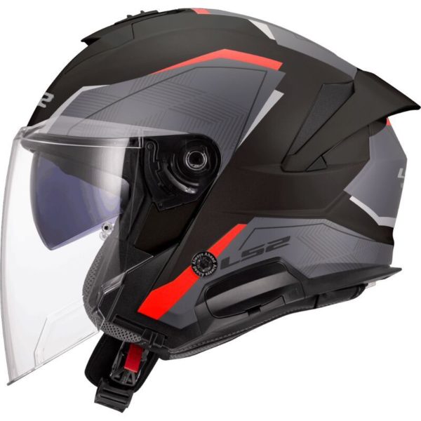 CASCO LS2 OF618 VERSO II AIR BLACK RED