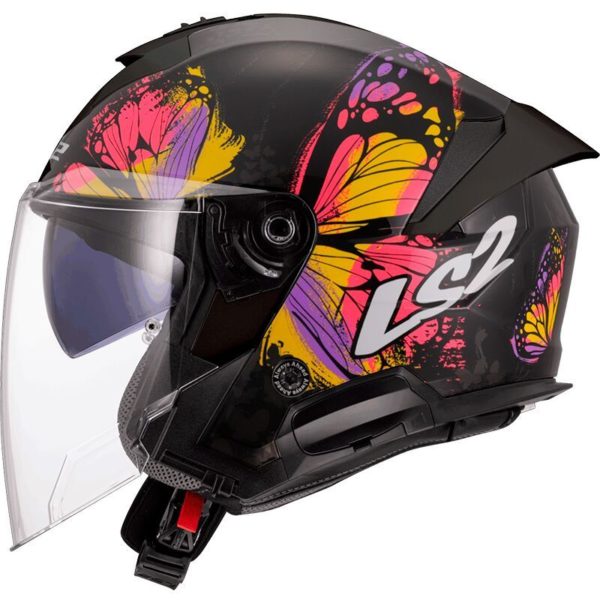 CASCO LS2 OF618 VERSO II WINGZ BLACK YELLOW