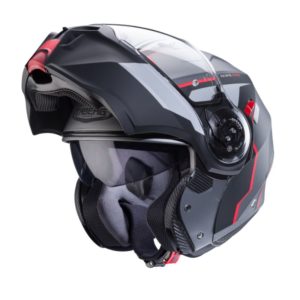 CASCO MODULAR CABERG DUKE EVO MOVE MATT GUN METAL/BLACK/RED