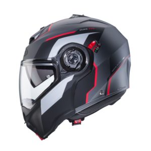 CASCO MODULAR CABERG DUKE EVO MOVE MATT GUN METAL/BLACK/RED