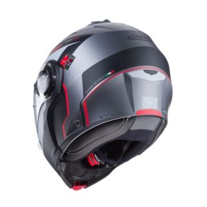 CASCO MODULAR CABERG DUKE EVO MOVE MATT GUN METAL/BLACK/RED