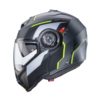 CASCO MODULAR CABERG DUKE EVO MOVE MATT GUN METAL/BLACK/YELLOW FLUO - Imagen 2