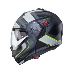 CASCO MODULAR CABERG DUKE X TOUR MATT BLACK/YELLOW FLUO/ANTHRACITE/SILVER
