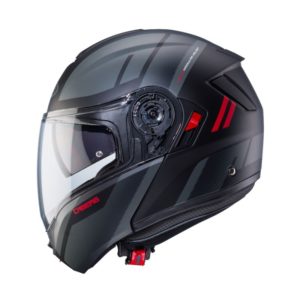 CASCO MODULAR CABERG LEVO X MANTA MATT BLACK/ANTHRACITE/RED