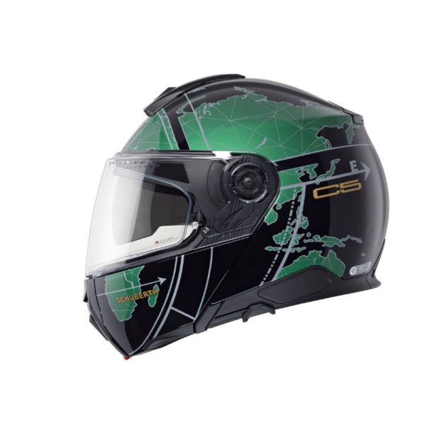 Casco Modular Schuberth C5 GLOBE VERDE BRILLO