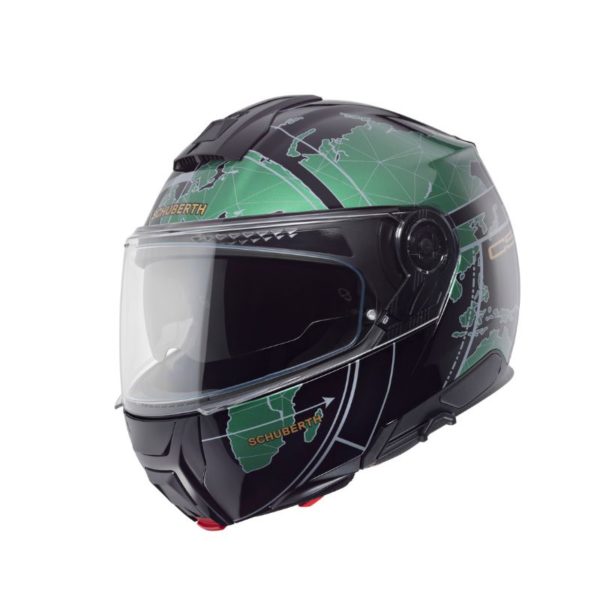 Casco Modular Schuberth C5 GLOBE VERDE BRILLO