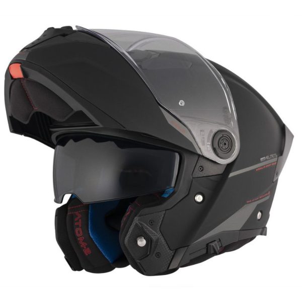 Casco MT ATOM 2 SV SOLID A1 NEGRO MATE