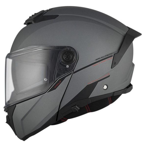 Casco MT ATOM 2 SV SOLID A2 TITANIO MATE