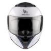 Casco MT ATOM 2 SV SOLID A0 BLANCO BRILLO - Imagen 7