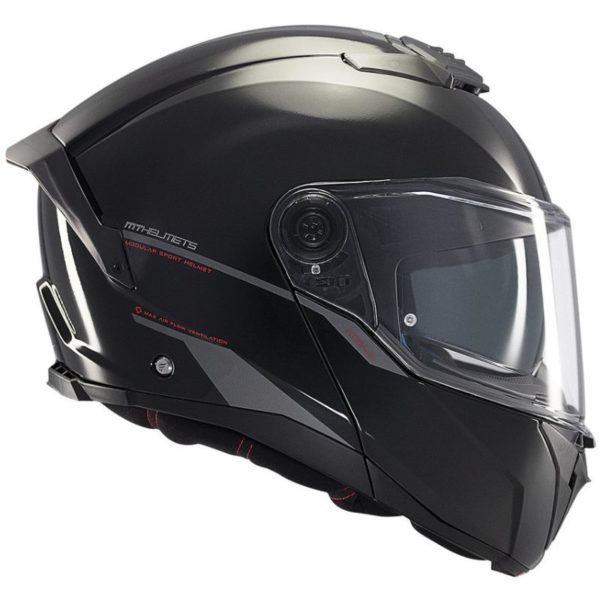 Casco MT ATOM 2 SV SOLID A1 NEGRO BRILLO