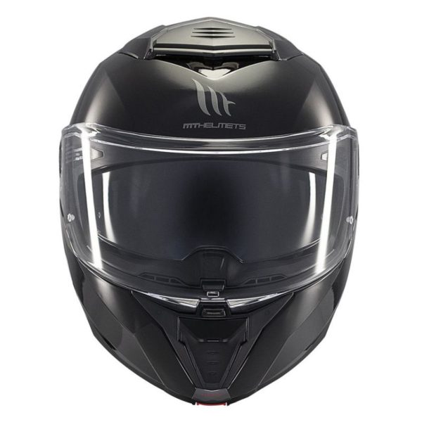 Casco MT ATOM 2 SV SOLID A1 NEGRO BRILLO