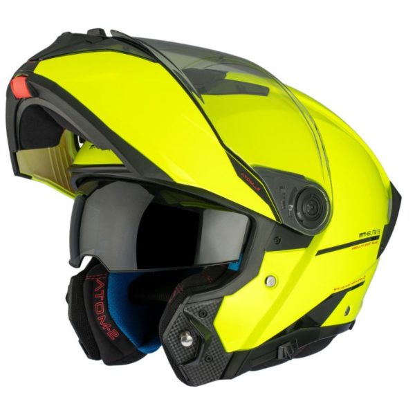 Casco MT ATOM 2 SV SOLID A3 AMARILLO FLUOR BRILLO