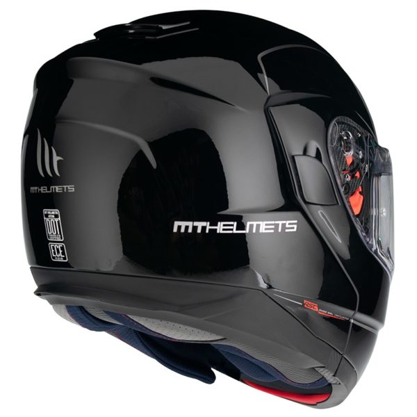 Casco MT FU401SV ATOM SV SOLID NEGRO BRILLO