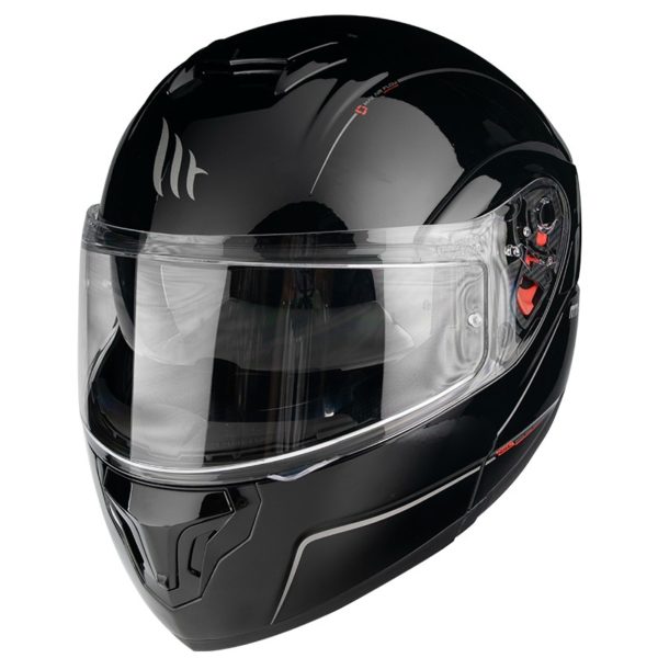 Casco MT FU401SV ATOM SV SOLID NEGRO BRILLO